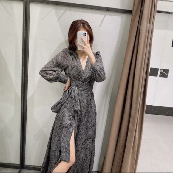 Zara Limited Edition Long Printed Dress - Picture 2 of 13